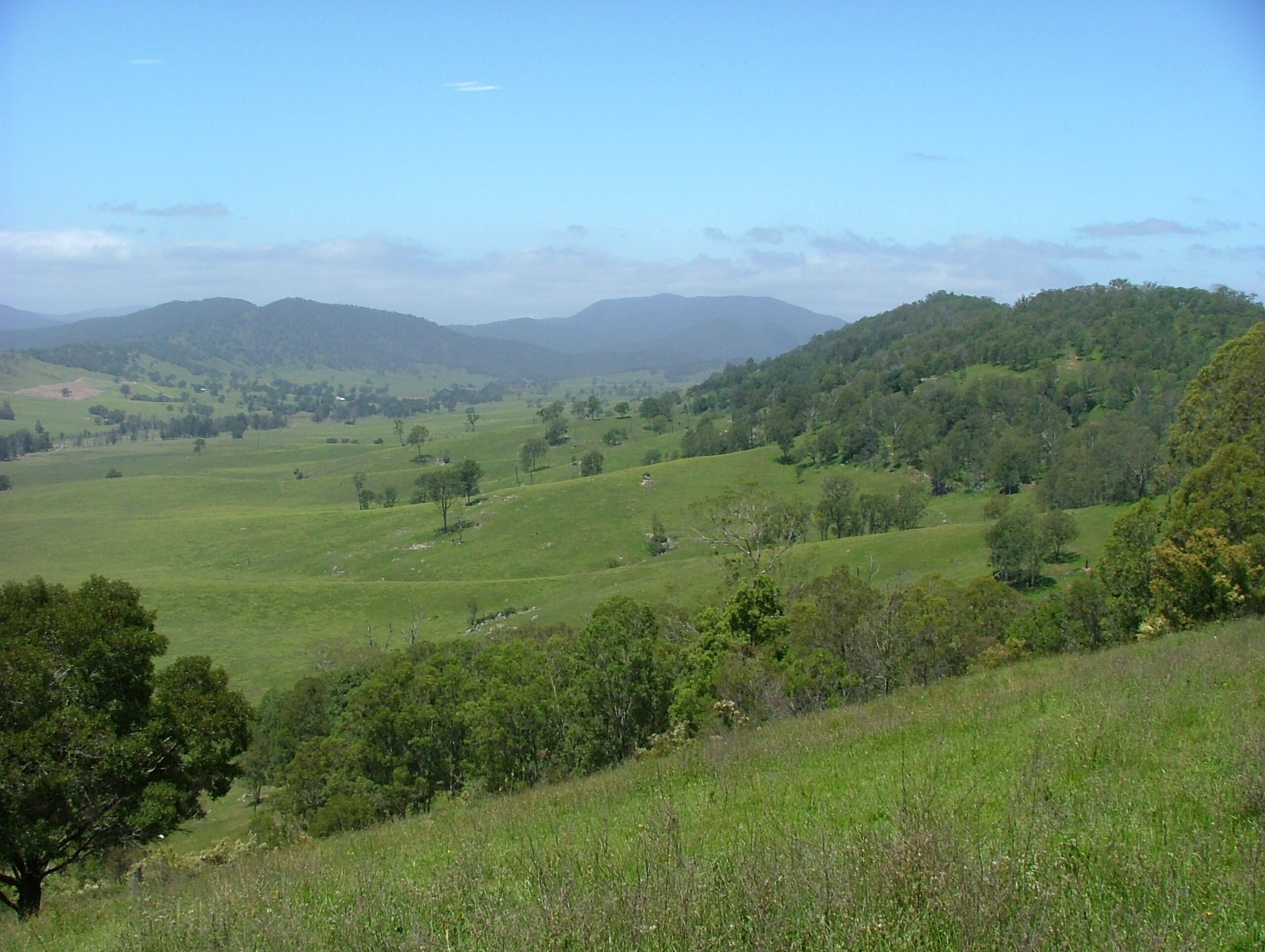 green farm valley